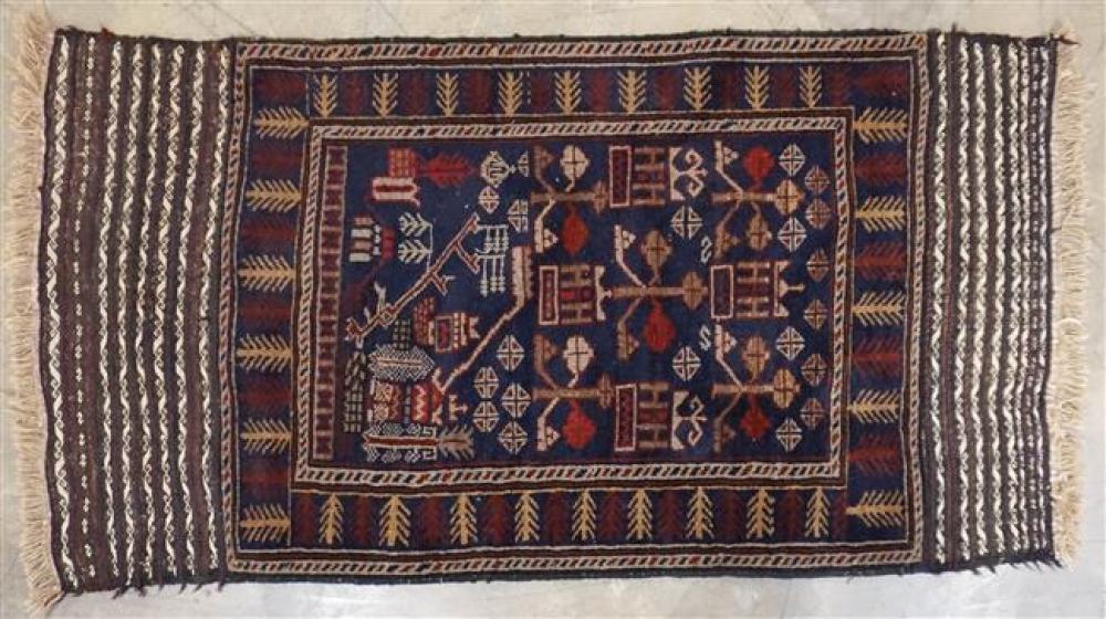 TURKEMAN RUG, 4 FT 10 IN X 2 FT 8