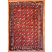 TURKEMON BOHKARA RUG, 8 X 11.5