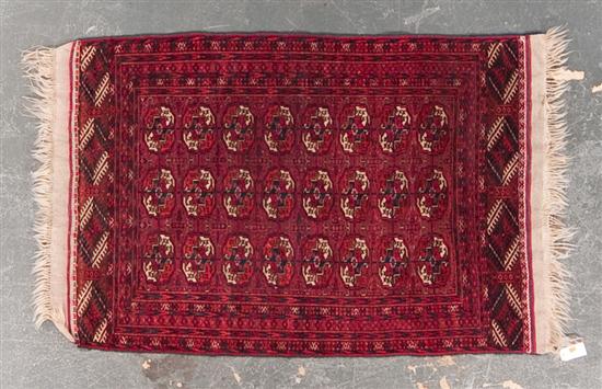 Turkemon Bohkara rug Iran circa