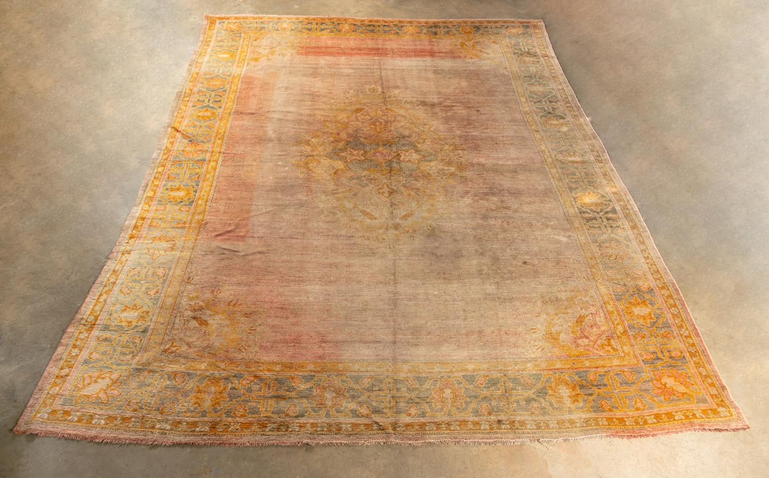 TURKEY OUSHAK HANDWOVEN RUG, 12'