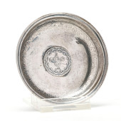 TURKISH .800 SILVER DISH WITH