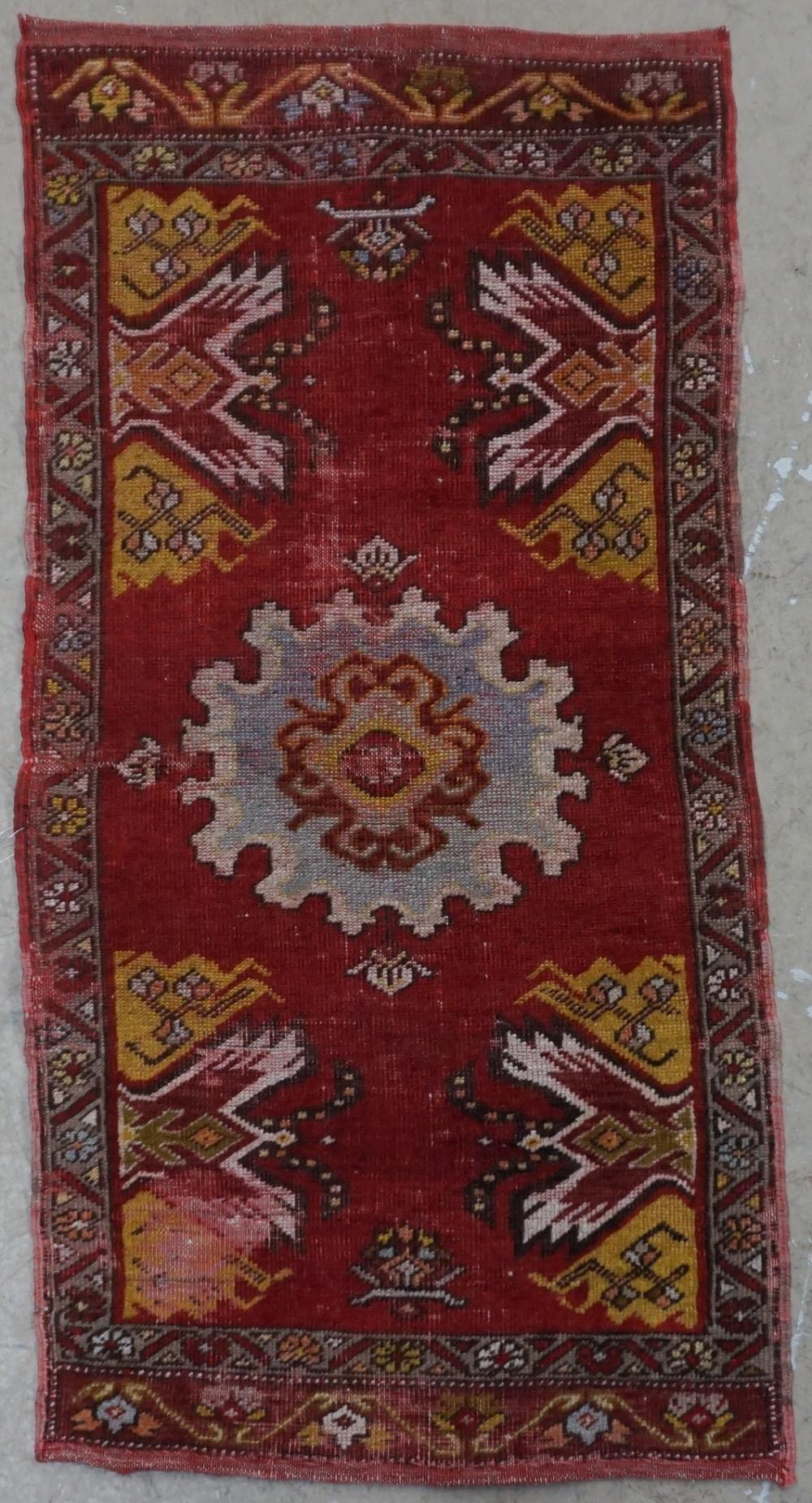 TURKISH ANATOLIAN RUG, 3 FT 4 IN