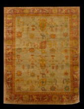 Turkish Angora Oushak Carpet,