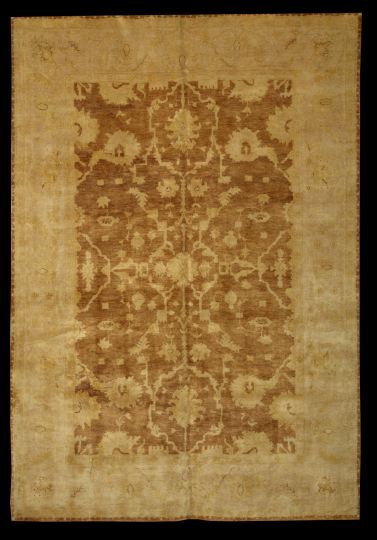 Turkish Angora Oushak Carpet,  7'