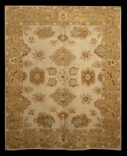 Turkish Angora Oushak Carpet,  8'