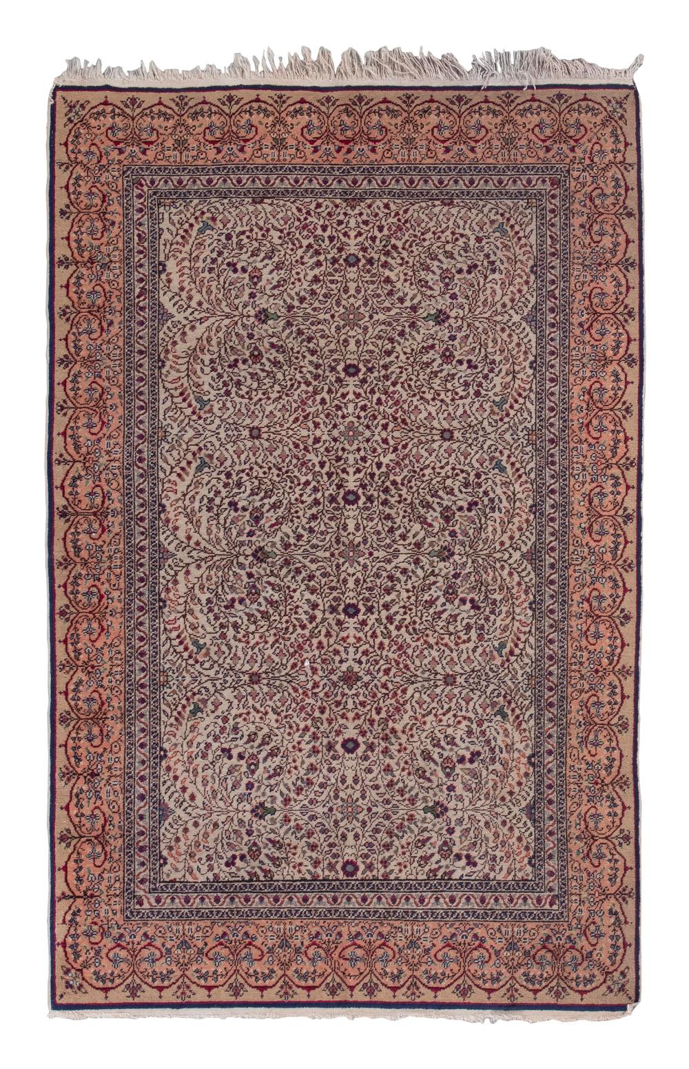 TURKISH AREA RUG: 3’10” X 5’10”