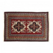 TURKISH AREA RUG Red field wit