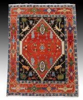TURKISH AVSHAR HAND KNOTTED WO
