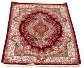 TURKISH BAMBOO SILK RED CARPET