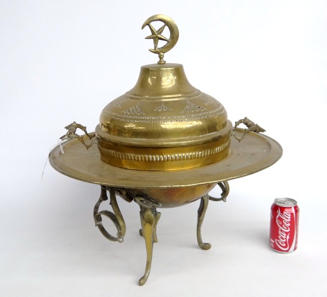 Turkish brass brazier.