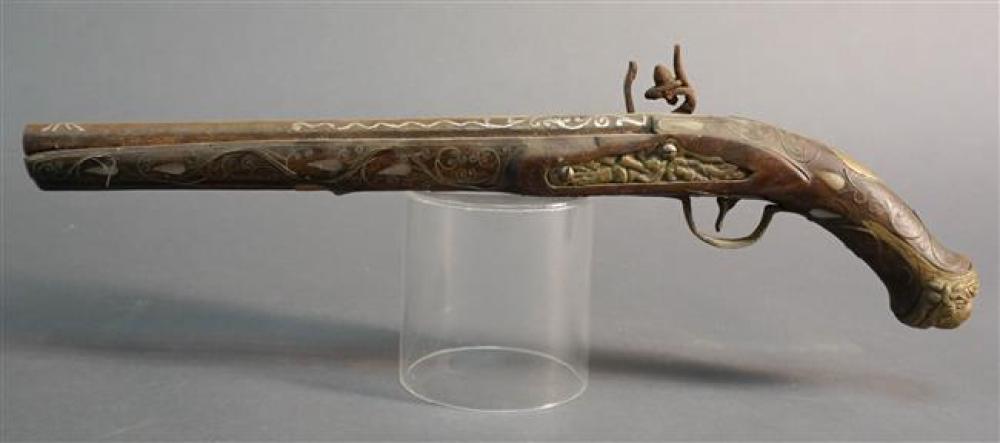 TURKISH BRASS WIRE INLAID WOOD