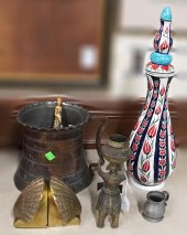 TURKISH COPPER MUG, AFRICAN BR