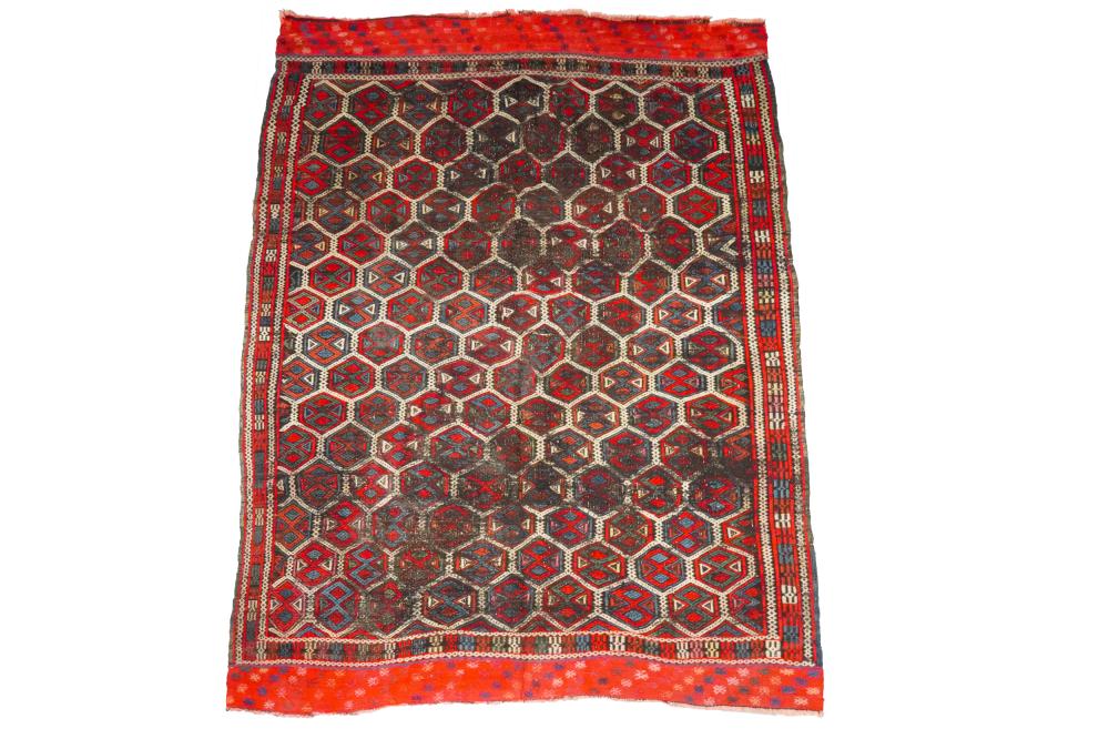 TURKISH FLATWEAVE CARPETProvenance: