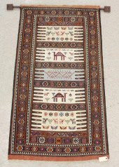 TURKISH FLATWEAVE WALL RUG WIT
