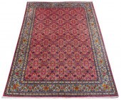 TURKISH FLORAL PICTORIAL RUG,