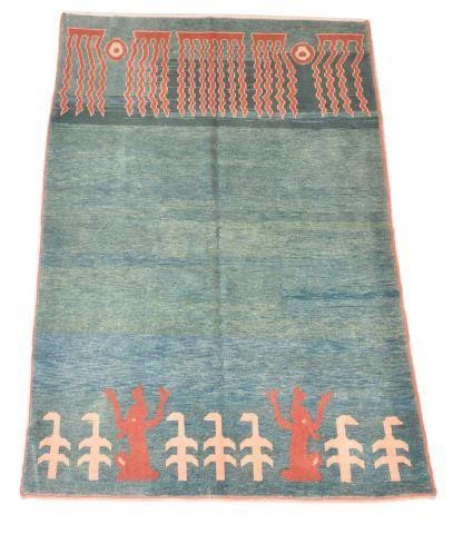 TURKISH GABBEH RUG, APPROX 7'10"