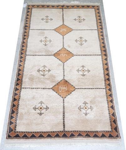 TURKISH GABBEH WOOL RUG, APPROX