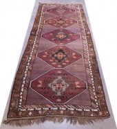 TURKISH HAND-TIED KARS RUNNER,