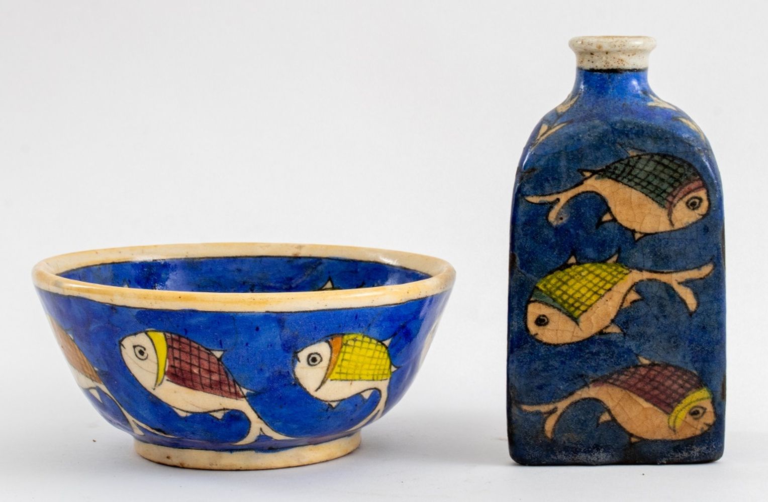TURKISH IZNIK CERAMIC BOWL AND