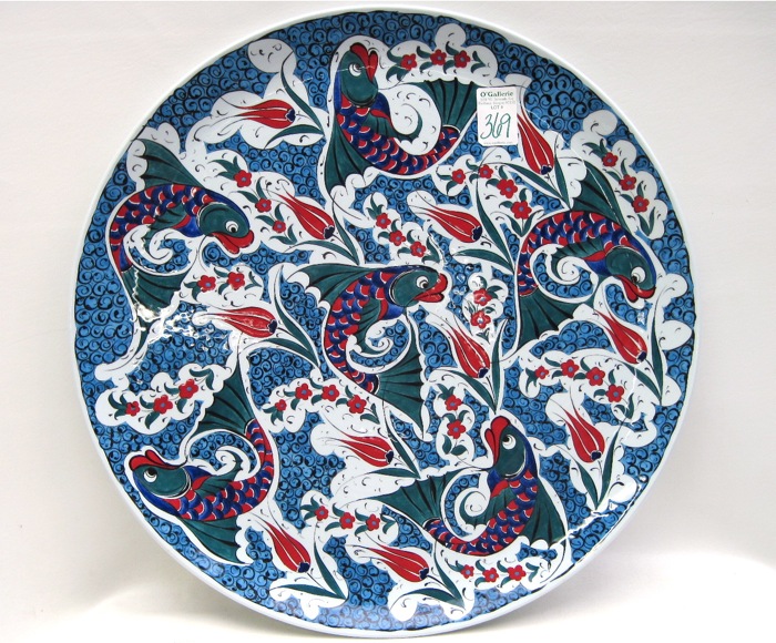 TURKISH IZNIK POTTERY CHARGER