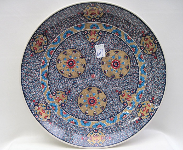 TURKISH IZNIK POTTERY CHARGER
