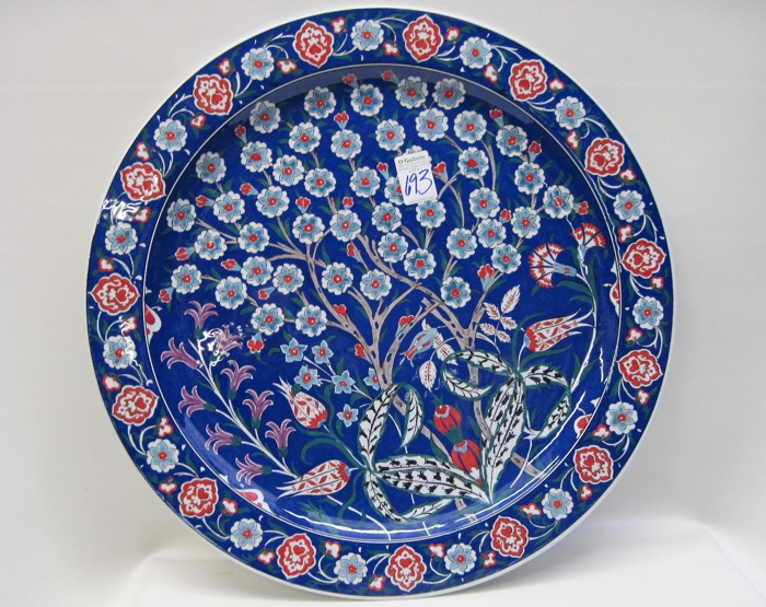 TURKISH IZNIK POTTERY CHARGER