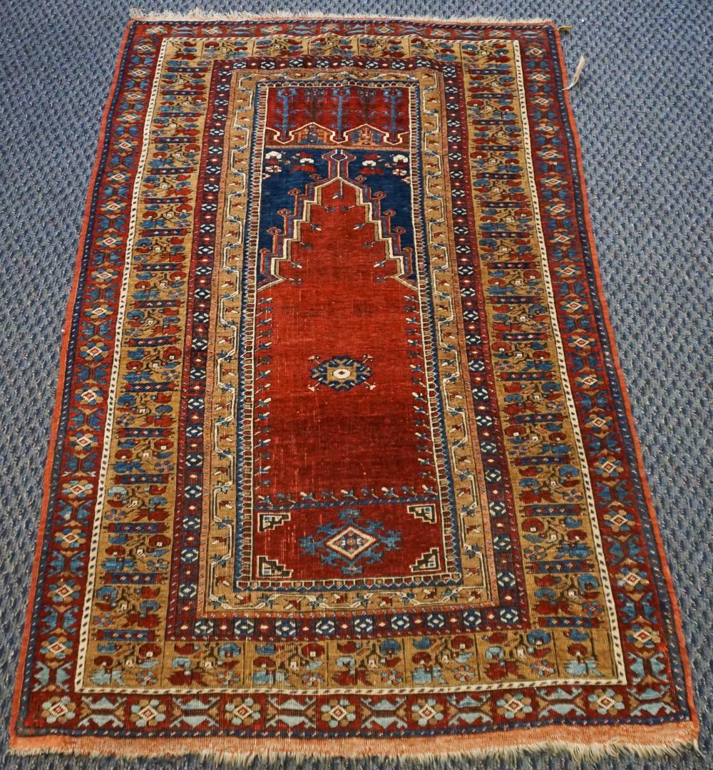 TURKISH KAZAK PRAYER RUG, 5 FT 11