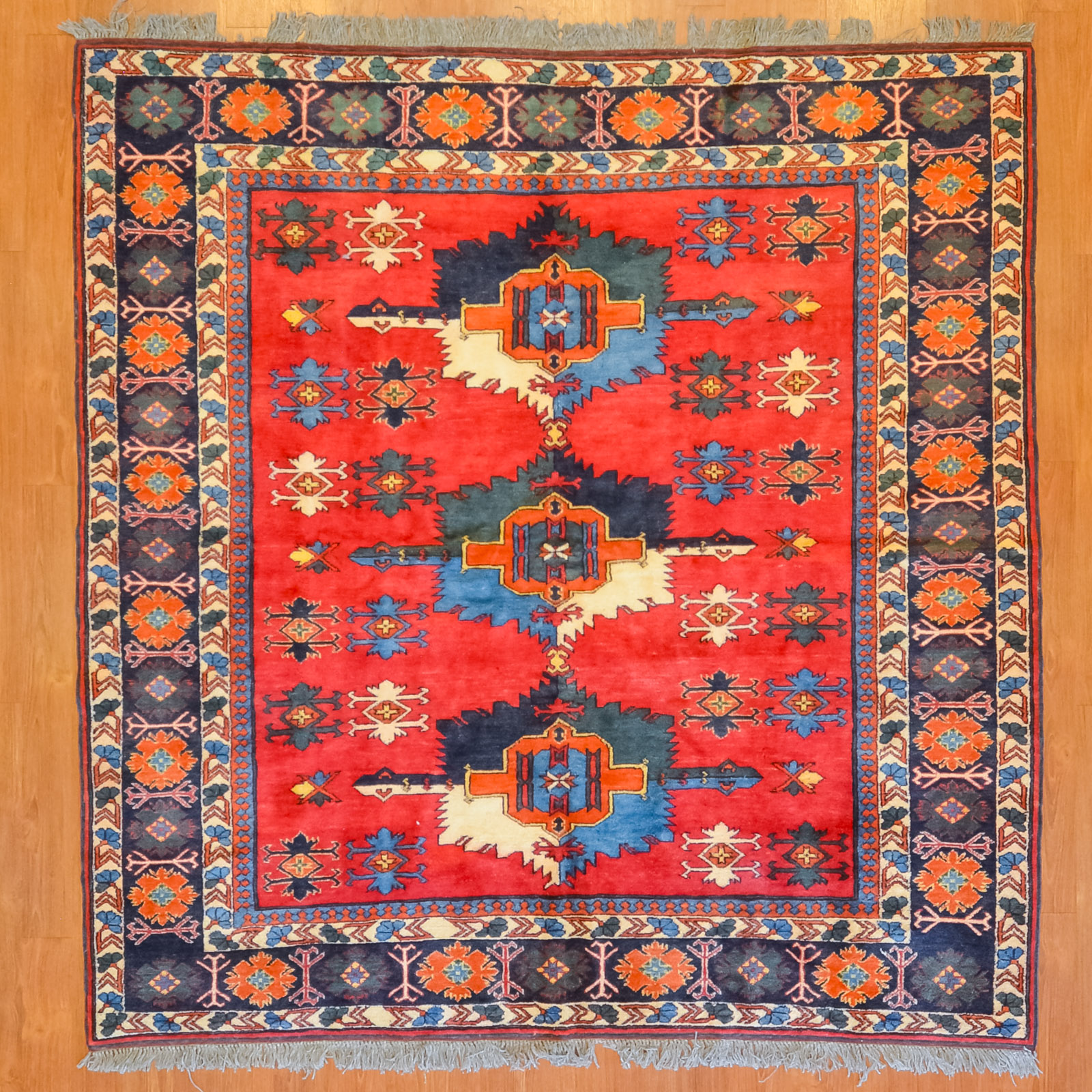 TURKISH KAZAK RUG, 6.4 X 6.7 Fourth