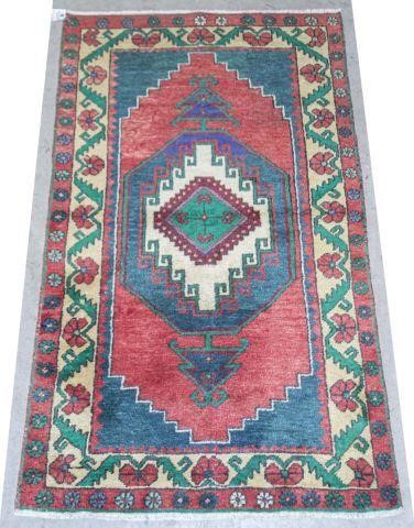 TURKISH KAZAK WOOL RUG, APPROX 5'6"