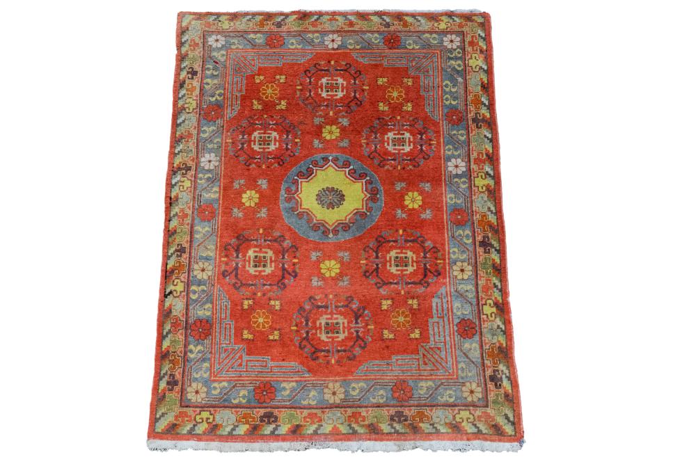 TURKISH KHOTAN STYLE CARPETwith a
