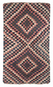 TURKISH KILIM CARPET: 5'7" X 9