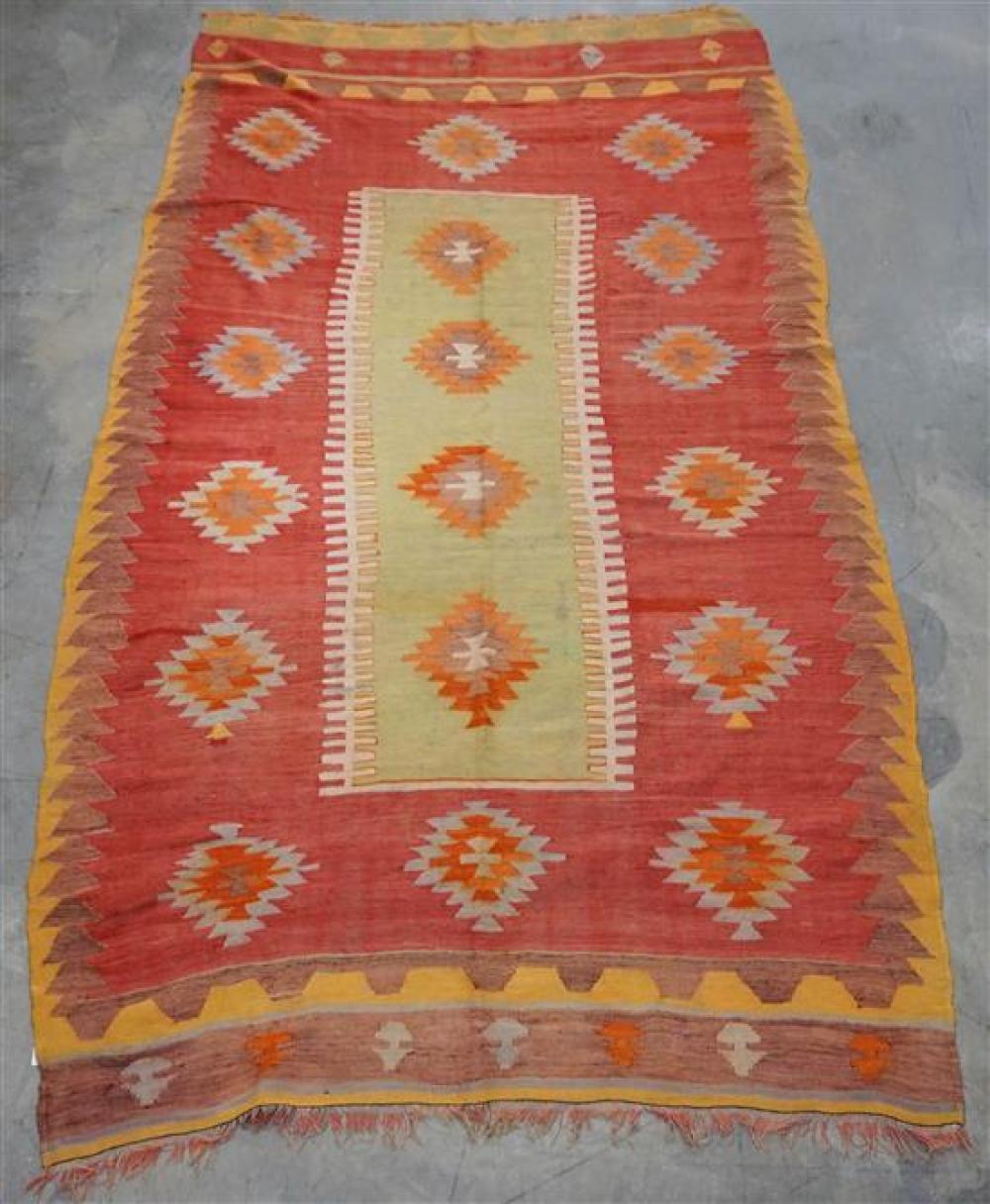 TURKISH KILIM RUG, 10 FT 2 IN X 5