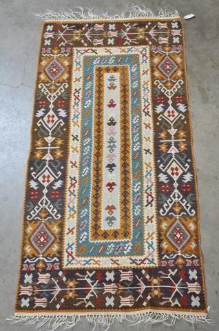 TURKISH KILIM RUG, 6'5" X