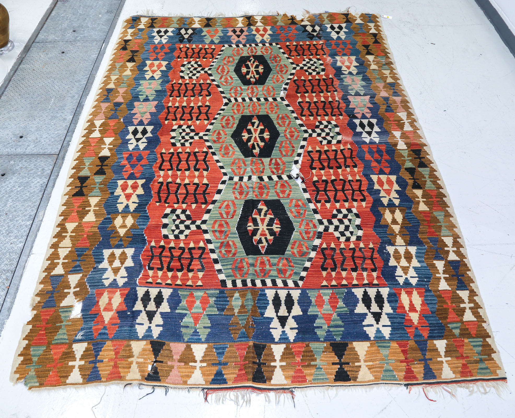 TURKISH KILIM RUG, 6.7 X 9.2 Fourth
