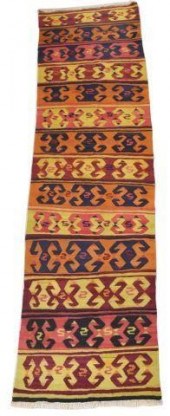 TURKISH KILIM RUG, APPROX. 10'