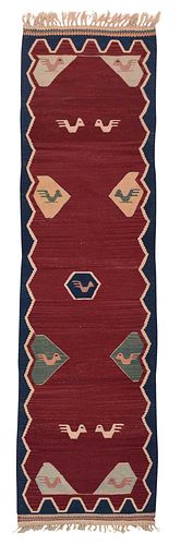 TURKISH KILIM RUNNER20th century,