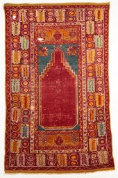 TURKISH KIRSHER PRAYER RUG 19T