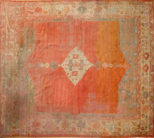 TURKISH OUSHAK CARPET11 ft. 2 in. x