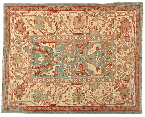 Turkish Oushak Rug Turkish ca 1995.