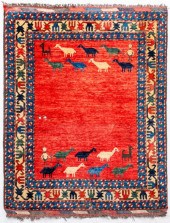 TURKISH PICTORIAL KILIM RUG, 4