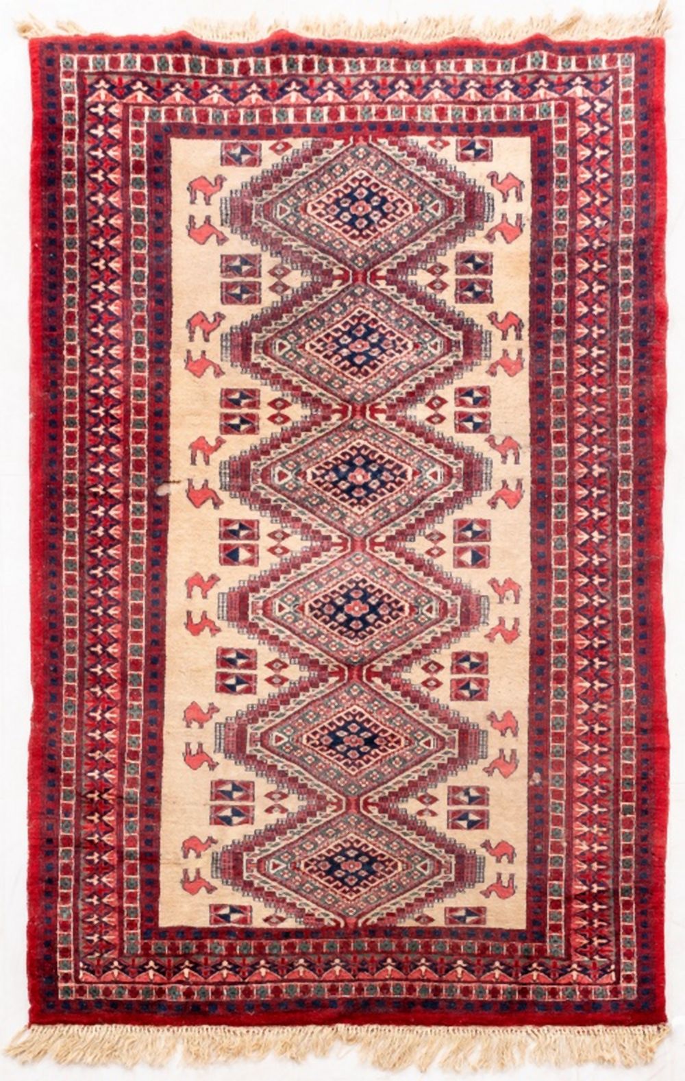 TURKISH PICTORIAL KILIM RUG, 6' X