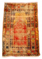 TURKISH PRAYER RUG, 4' 11" X 3