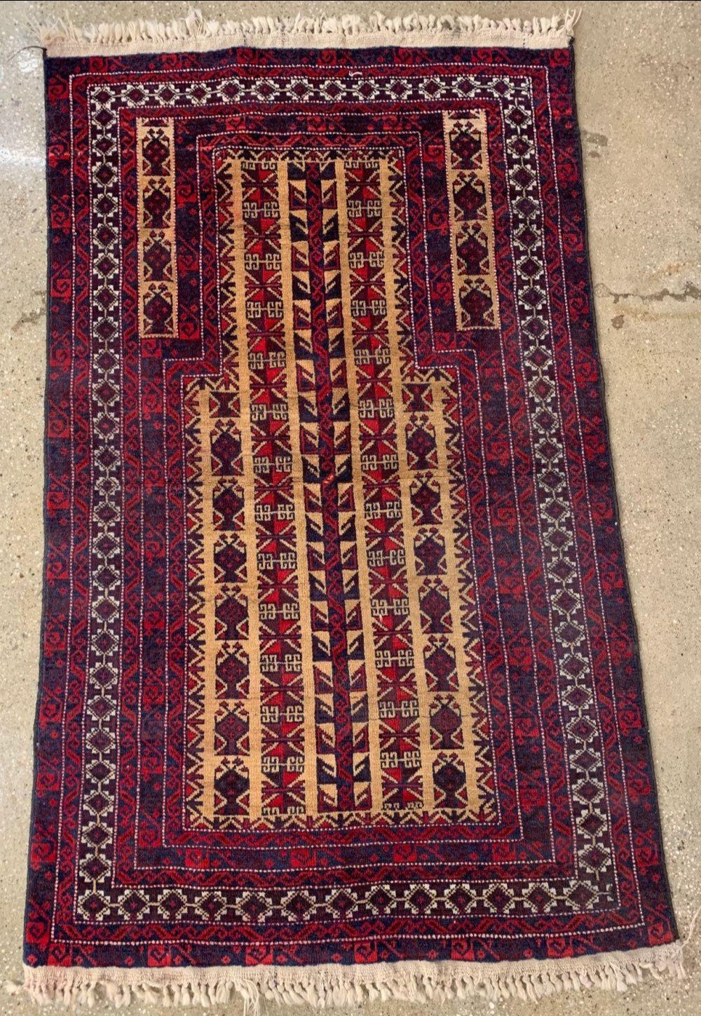 TURKISH PRAYER RUG, 4 X 2 Turkish