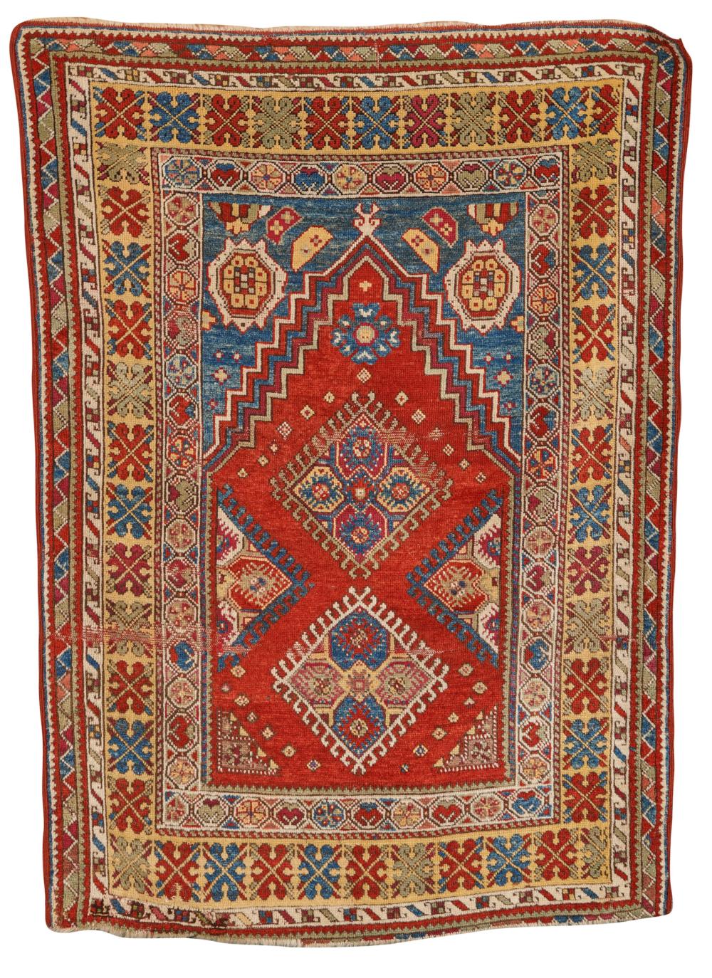 TURKISH PRAYER RUG, CA. 1875Turkish