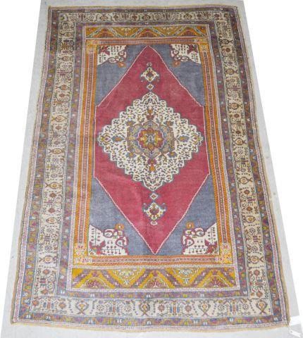 TURKISH RED SERAPE RUG, APPROX 9'4"