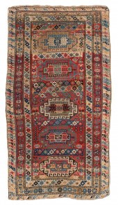TURKISH RUG: 3'1" X 5'5" EARLY