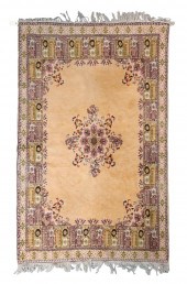 TURKISH RUG: 6'6" X 10'1" LATE