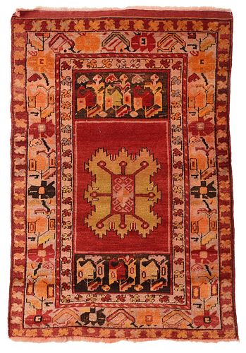 TURKISH RUGmid 20th century, red