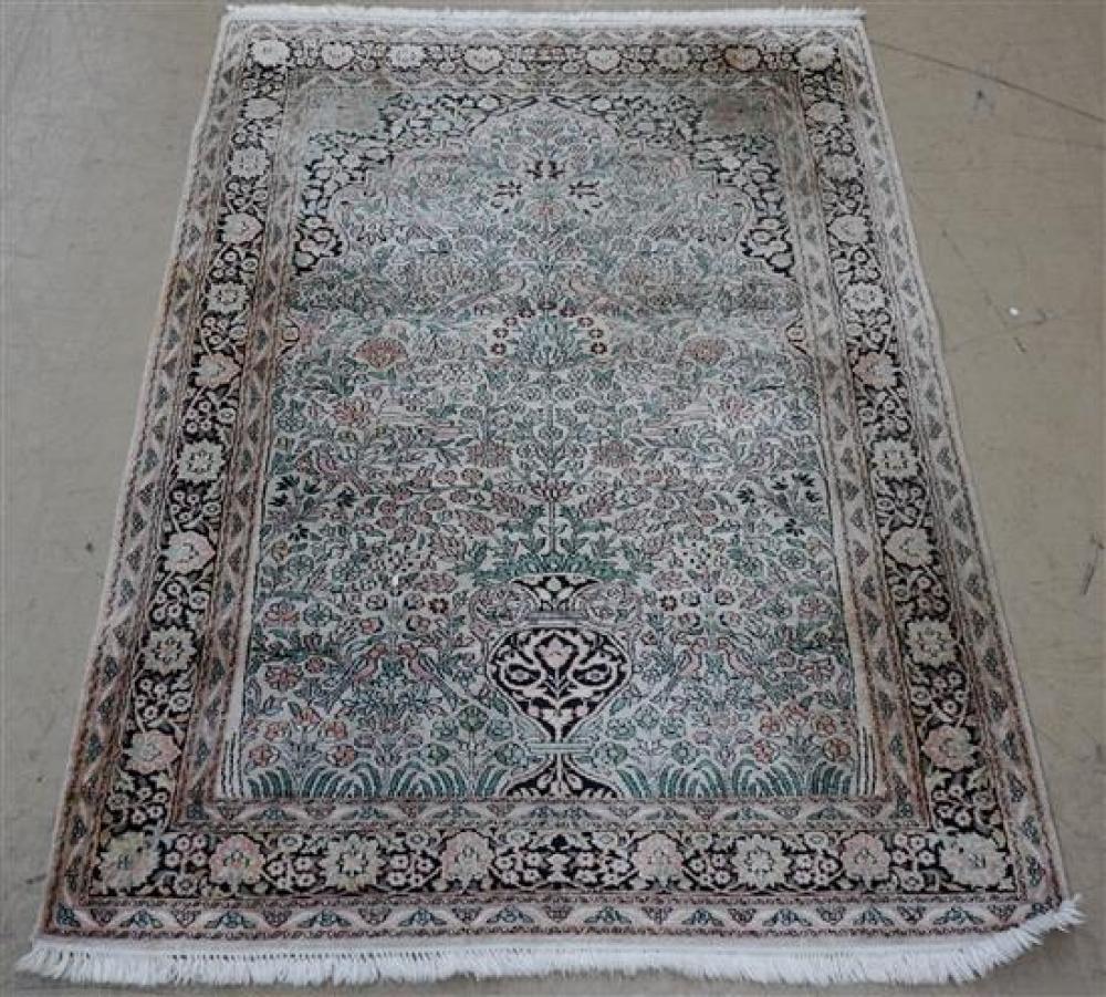 TURKISH SILK MEDITATION RUG, 6 FT X