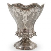 TURKISH SILVER OTTOMAN VASEDES